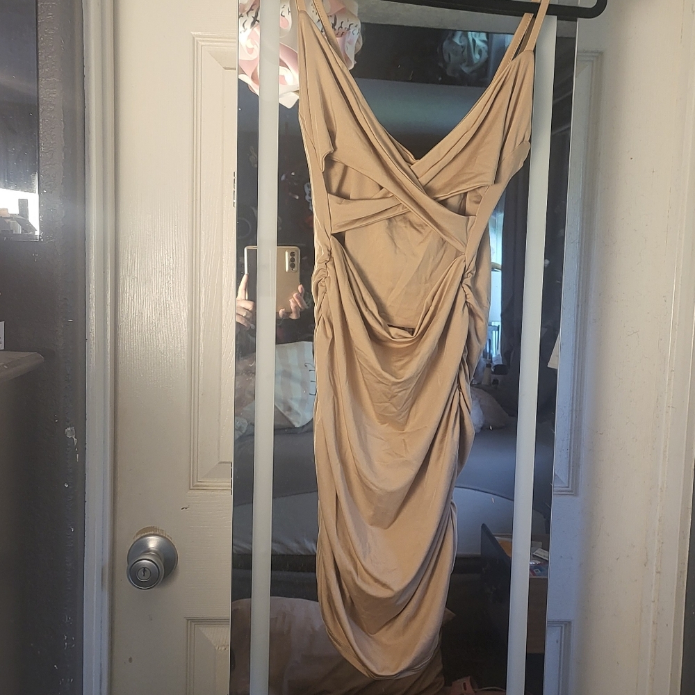 Sexy Tan Mid dress